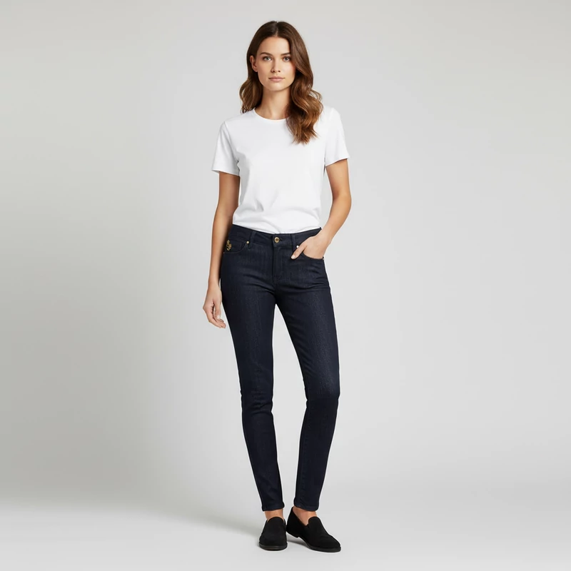 Only, sötétkék színű, hosszú női farmernadrág, L méret