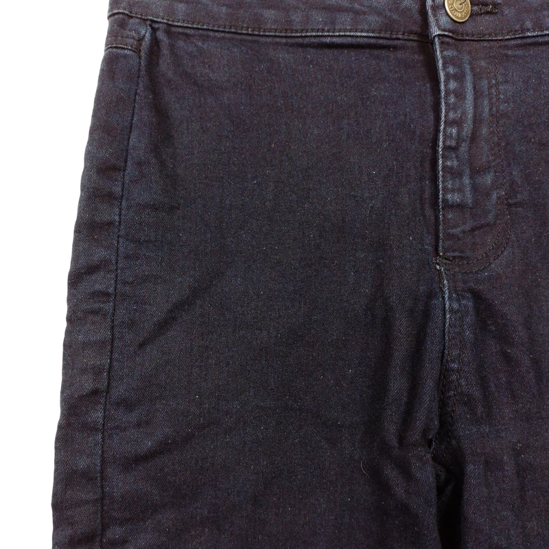 Kékesfekete színű, hosszú női farmernadrág, S méret