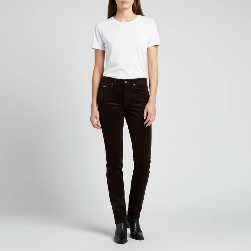 KLM, sötétbarna színű, hosszú női nadrág, XS méret