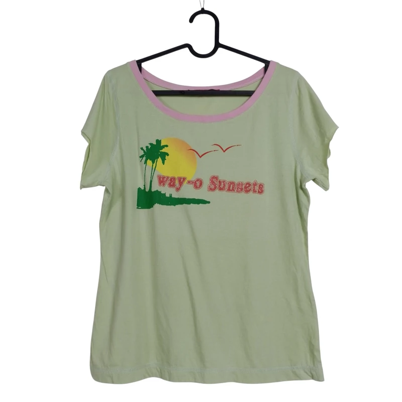 Elején mintás női póló