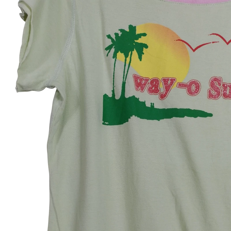 Elején mintás női póló