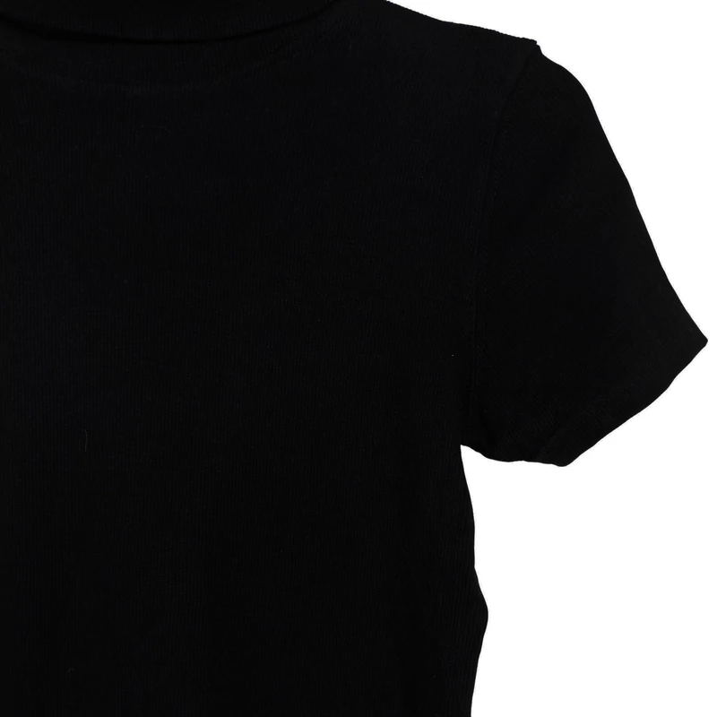 Garbónyakú, fekete női felső