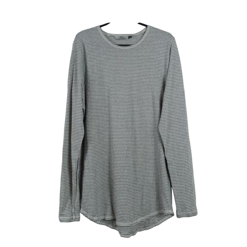 Csíkos, hosszú fazonú női felső 