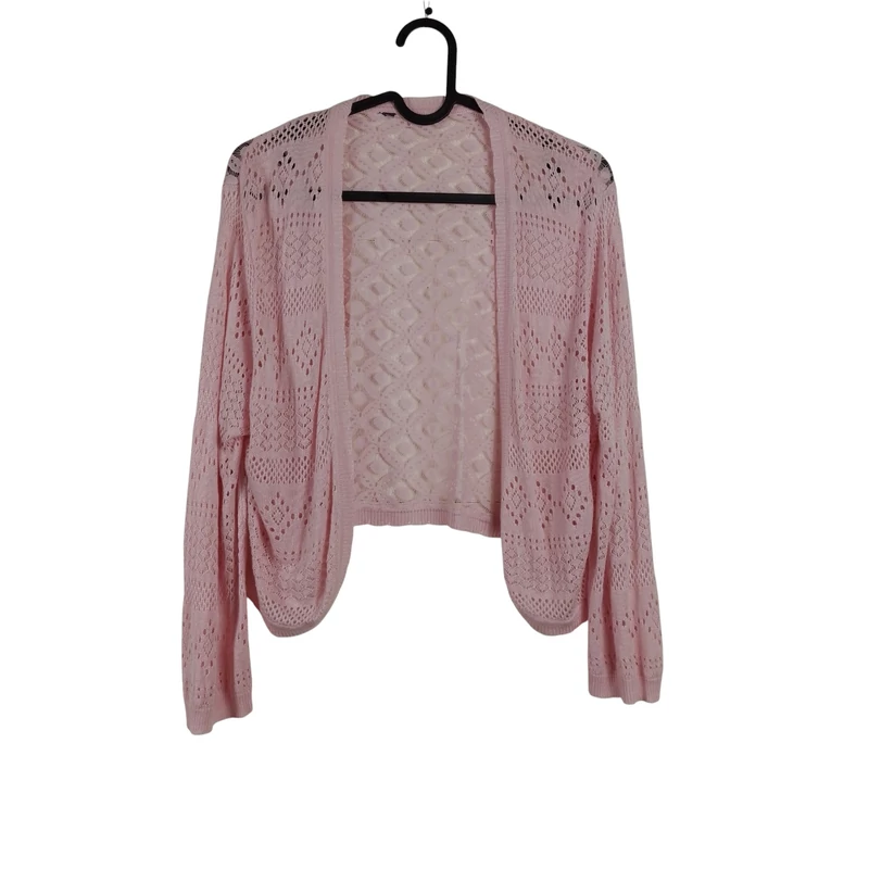 Elején nyitott, csipkés női kardigán