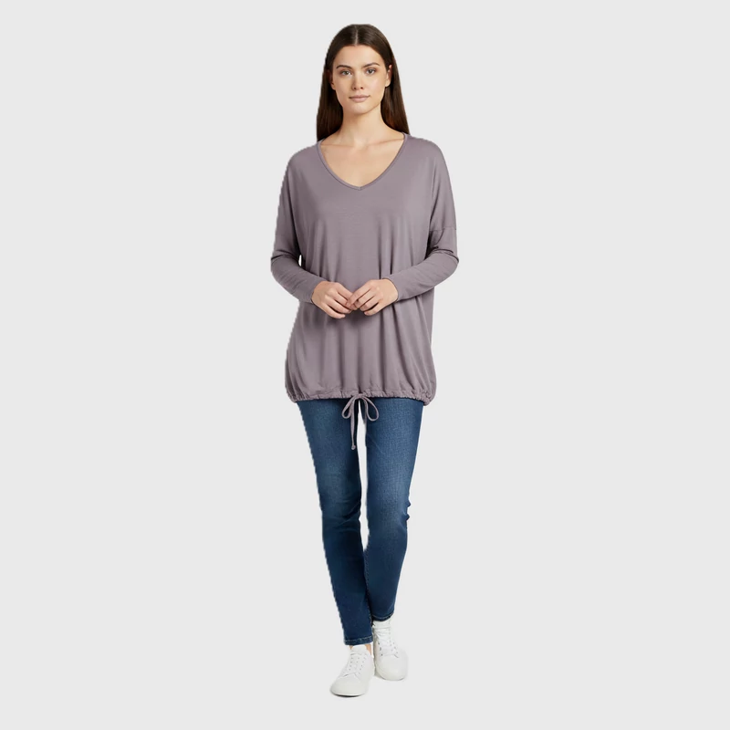 Alján megkötős női felső