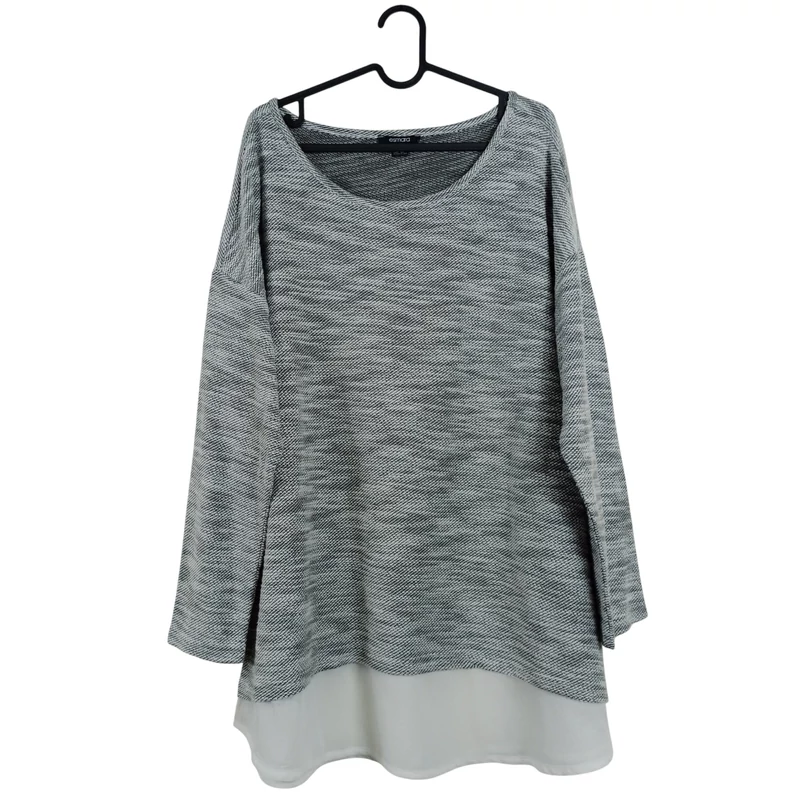 Dupla hatású kötött női felső