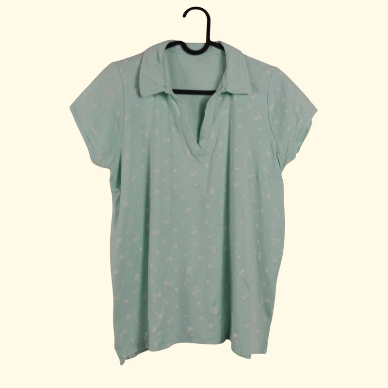 Galléros, mintás női felső