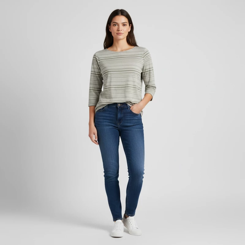 H&M, csíkos, hosszú ujjú női felső, 2XL méret