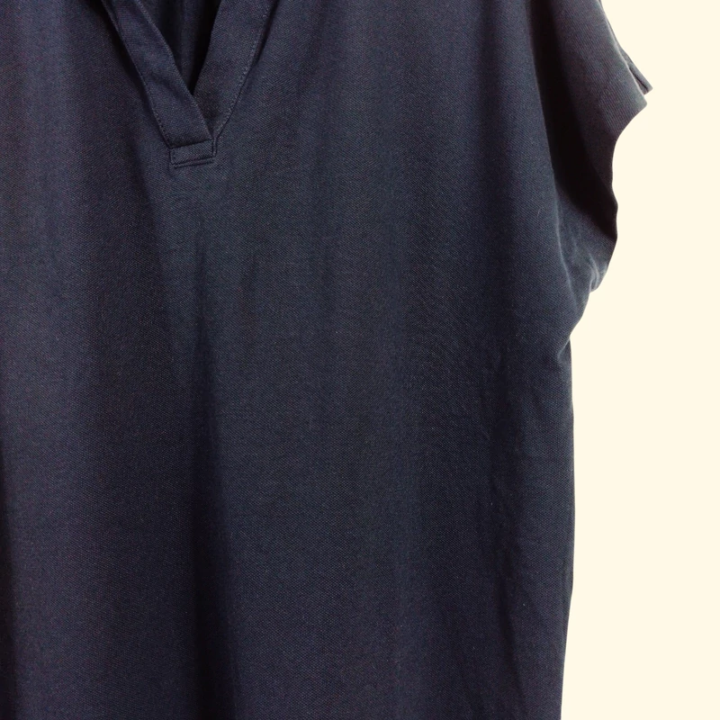 Betty&Co, sötétkék színű, rövid ujjú női felső, L méret