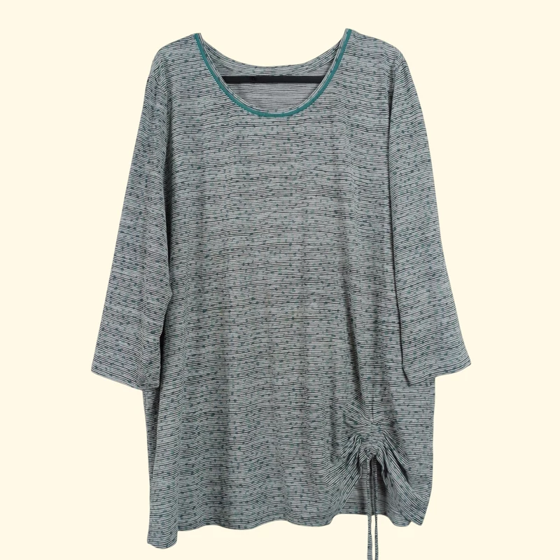 Mintás, 3/4-es ujjú női felső, 2XL méret