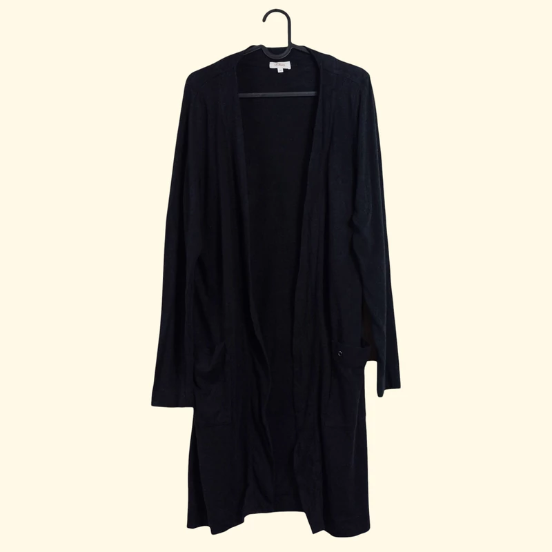 s.Oliver, fekete színű, hosszú ujjú női felső, M méret