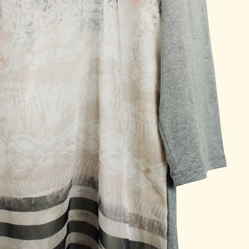 Betty Barclay, elején mintás, hosszú ujjú női felső, XL méret