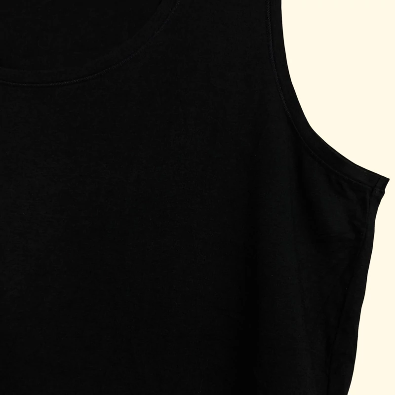 Promiss, sötétkék színű, ujjatlan női felső, 2XL méret