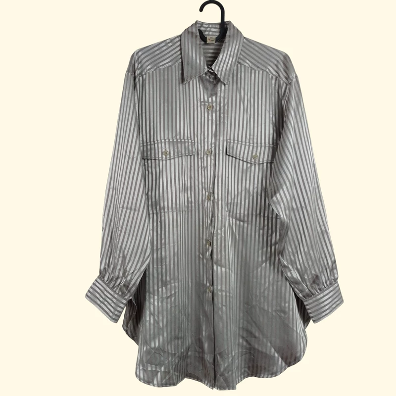 Tru Blouse, mintás, hosszú ujjú női felső, M méret