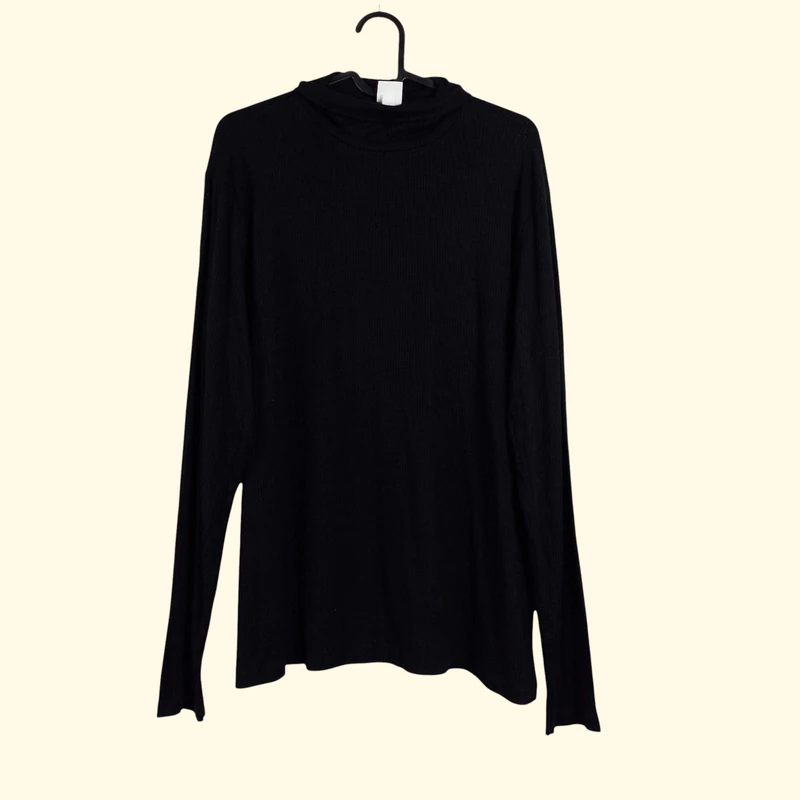 H&M, fekete színű, hosszú ujjú női felső, XL méret