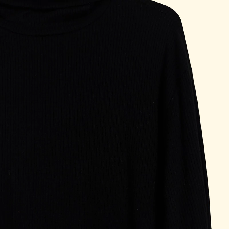H&M, fekete színű, hosszú ujjú női felső, XL méret