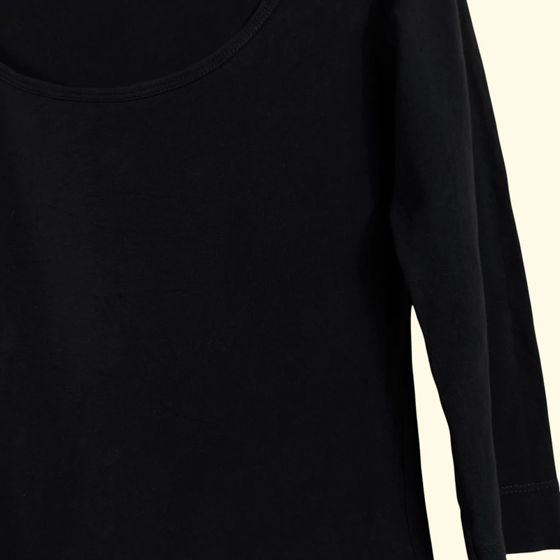 H&M, sötétszürke színű, hosszú ujjú női felső, S méret