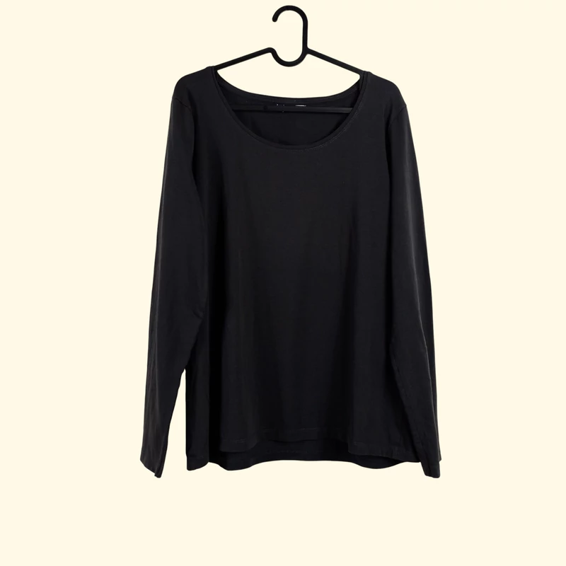 Etam, sötétszürke színű, hosszú ujjú női felső, XL méret