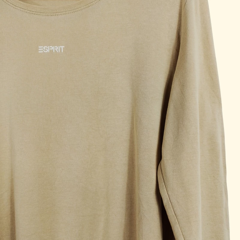 Esprit, bézs színű, hosszú ujjú női felső, M méret