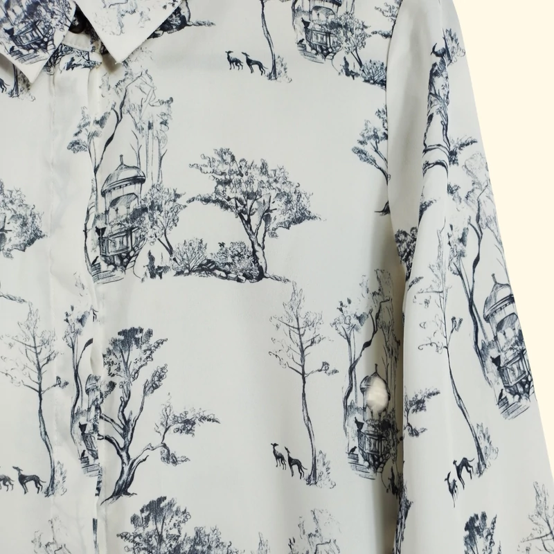 H&M, mintás hosszú ujjú női felső, M méret