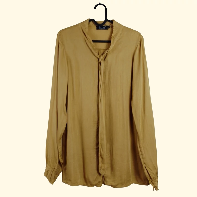 Envy, aranysárga színű, hosszú ujjú női felső, S méret