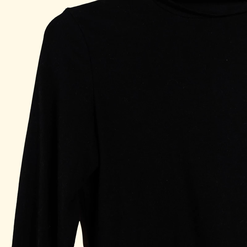 H&M, fekete színű, hosszú ujjú női felső, XS méret