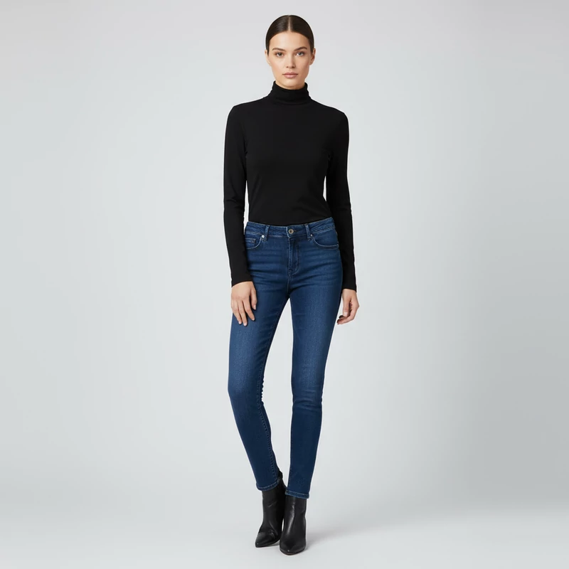 H&M, fekete színű, hosszú ujjú női felső, XS méret