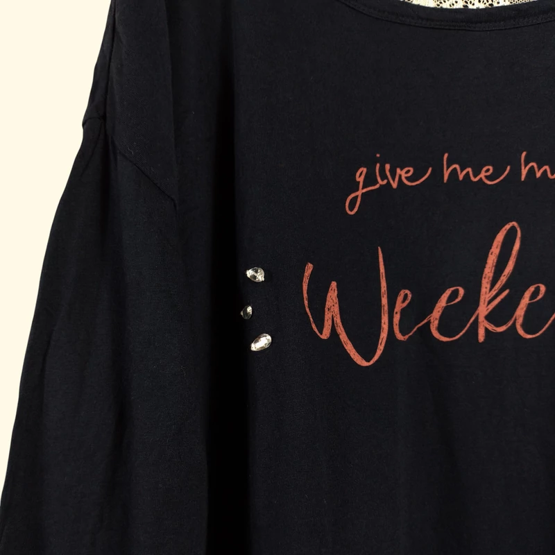 Gina Benotti, mintás, hosszú ujjú női felső, L méret