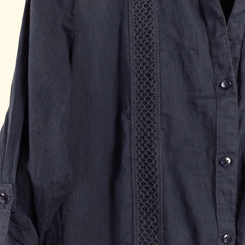 OVS, sötétkék színű, hosszú ujjú női felső, M méret