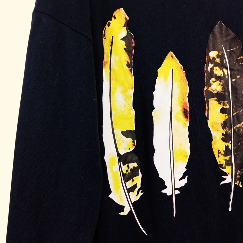 Mintás, hosszú ujjú női felső, M méret