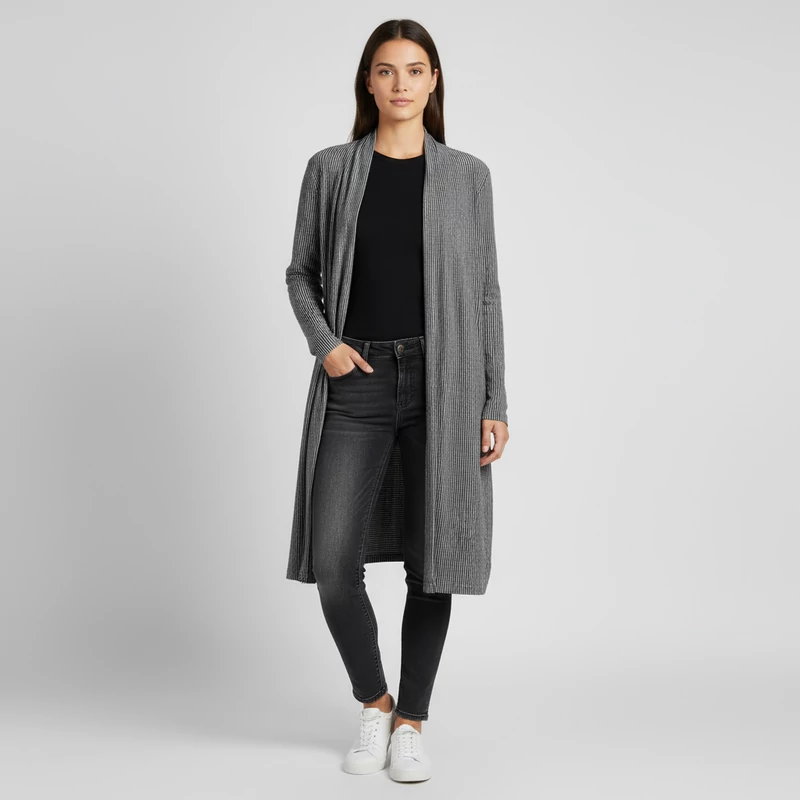 Almia, mintás, hosszú ujjú női felső, XL méret