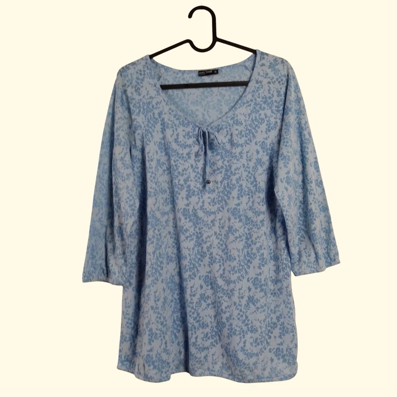 Laura Torelli, mintás, 3/4-es ujjú női felső, M méret