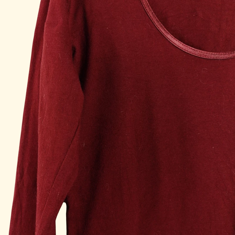 Esmara, bordó színű, hosszú ujjú női felső, M méret