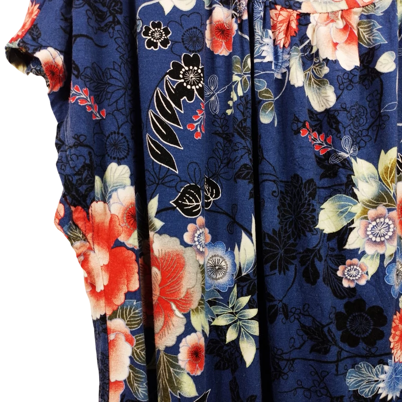 M&Mode, mintás, rövid ujjú női felső, XXL méret