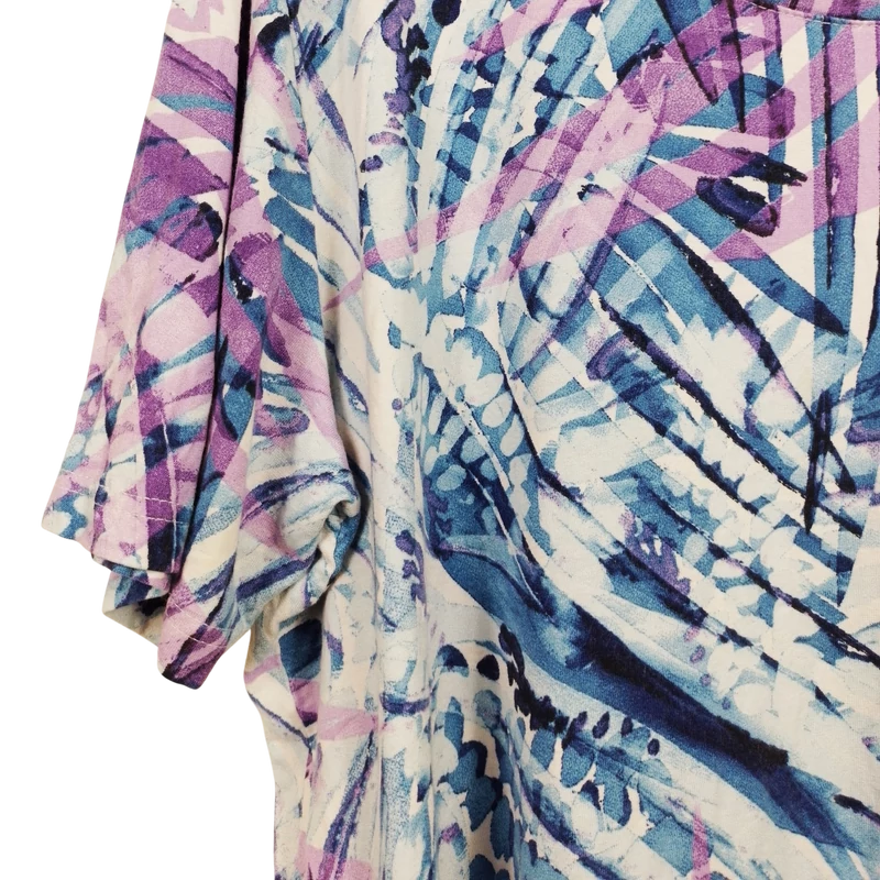 Marinello, mintás, rövid ujjú női felső, XXL méret