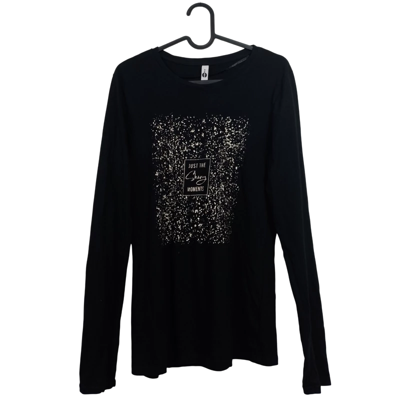 Everme mintás, hosszú ujjú női felső, S méret