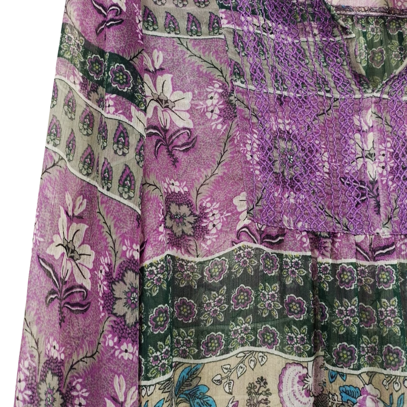 Vivien Caron, mintás, hosszú ujjú női felső, M méret