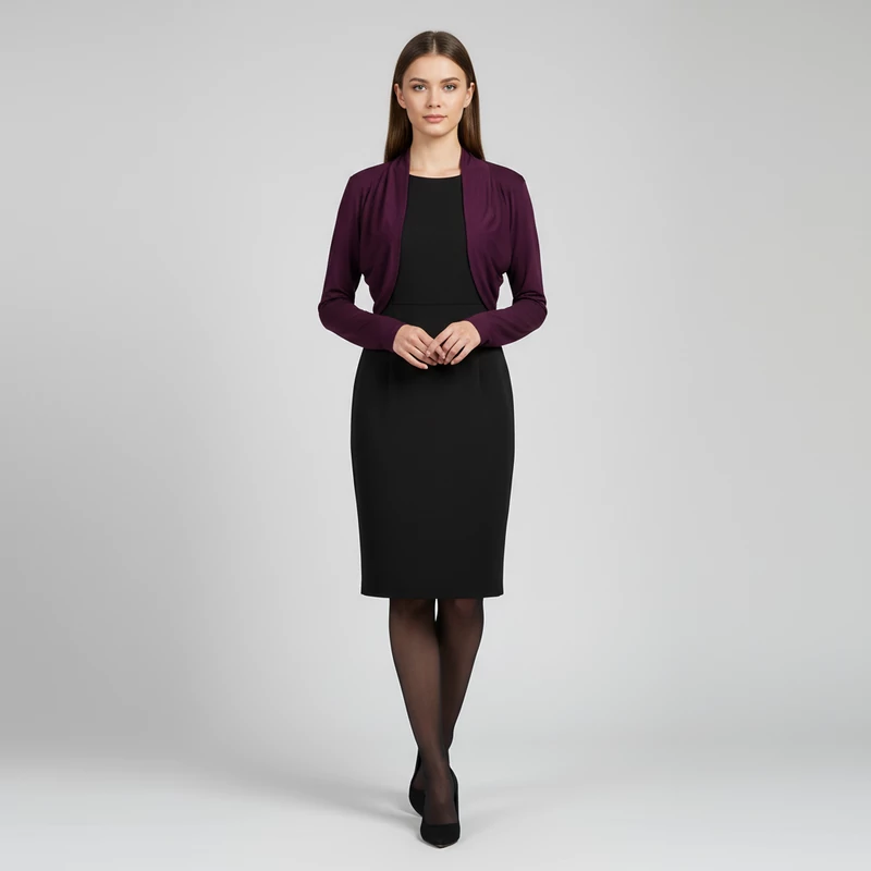 Miss Etam, padlizsánlila, hosszú ujjú női felső, M méret