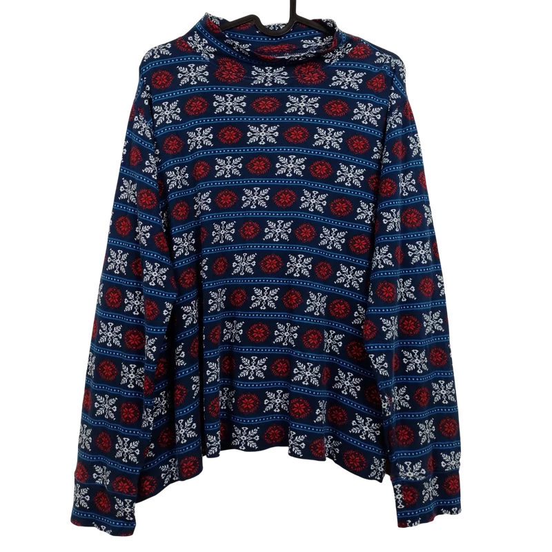 Lands'End, mintás, hosszú ujjú női felső, L méret