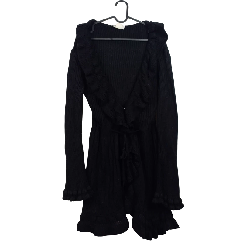 Bpc, fekete színű, hosszú ujjú női felső, M méret