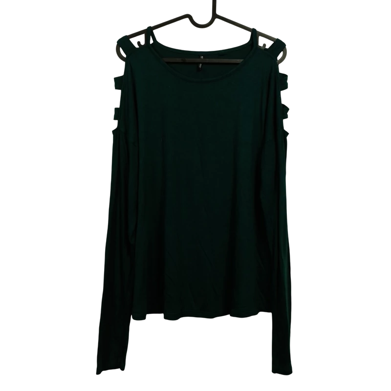 Laura Torelli, méregzöld színű, hosszú ujjú női felső, S méret