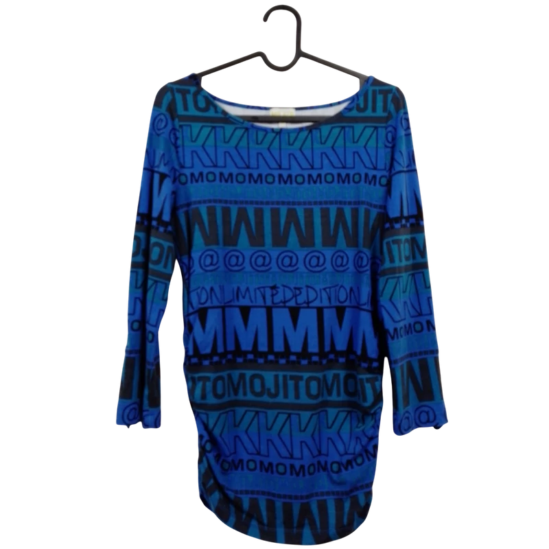 Mojito, mintás, hosszú ujjú női felső, XS méret