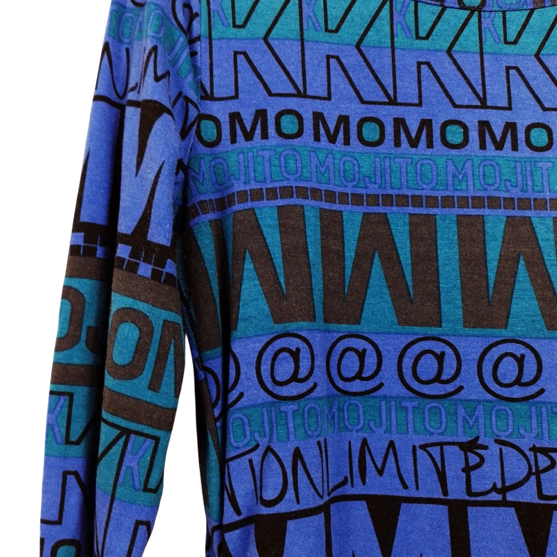 Mojito, mintás, hosszú ujjú női felső, XS méret