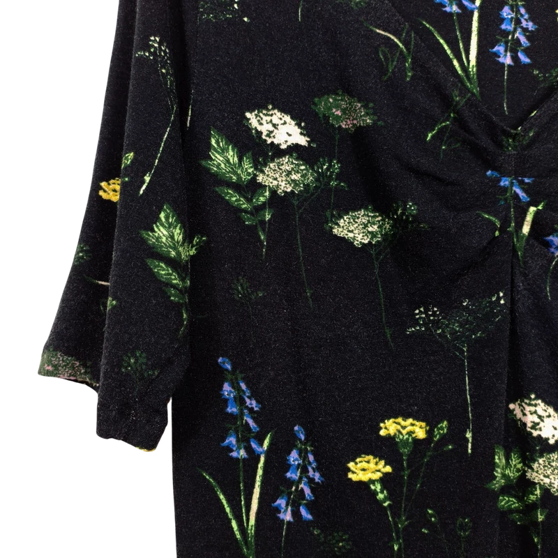 M&S, mintás, rövid ujjú női felső, S méret