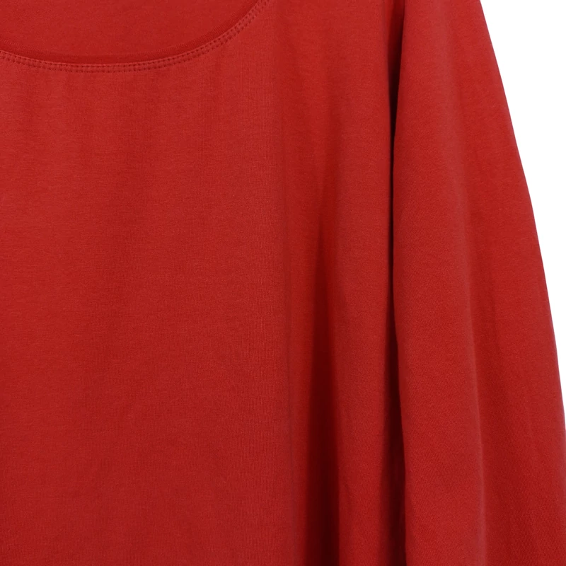 M&Mode, piros színű, hosszú ujjú női felső, 3XL méret