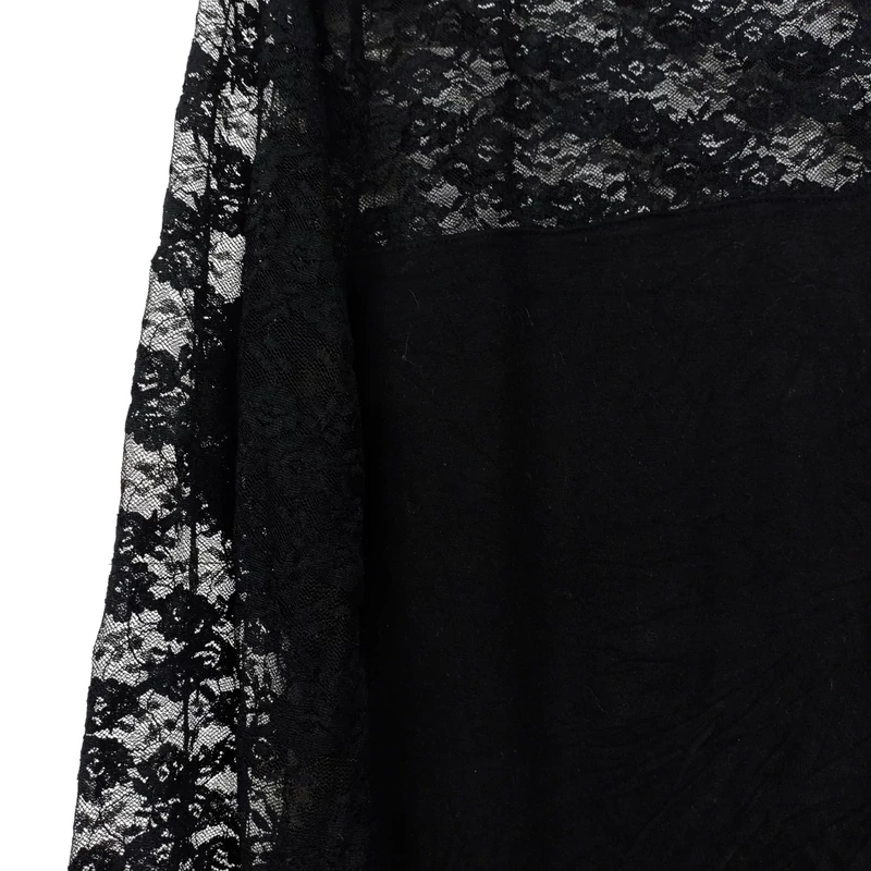 H&M, fekete színű, hosszú ujjú női felső, L méret