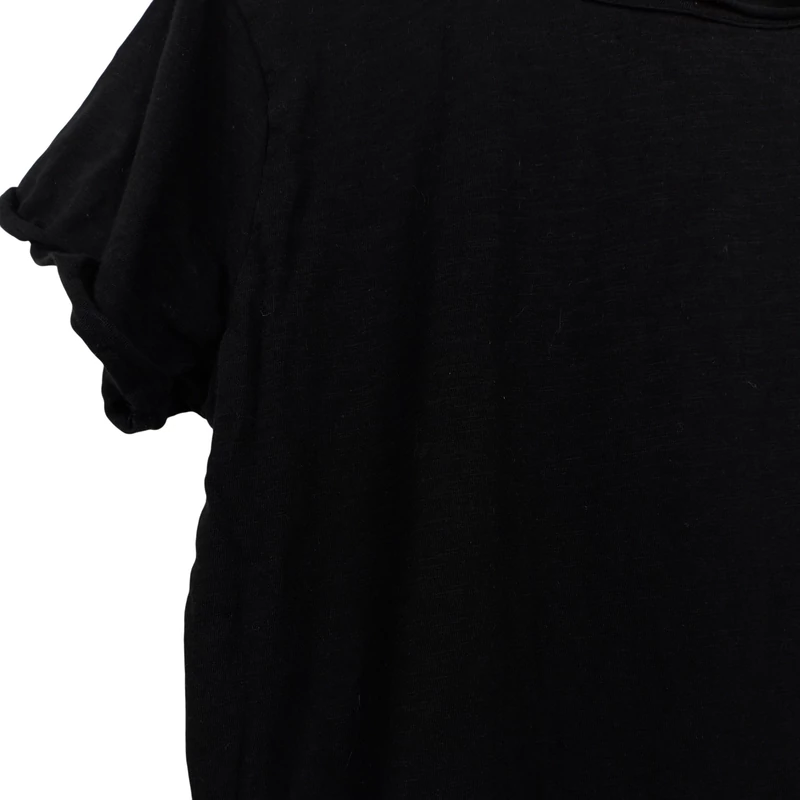 Antargo, fekete színű, rövid ujjú női felső, M méret