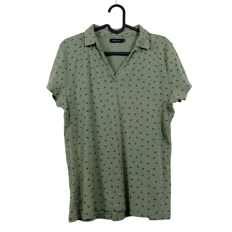 Pescara, mintás, rövid ujjú női felső, L méret