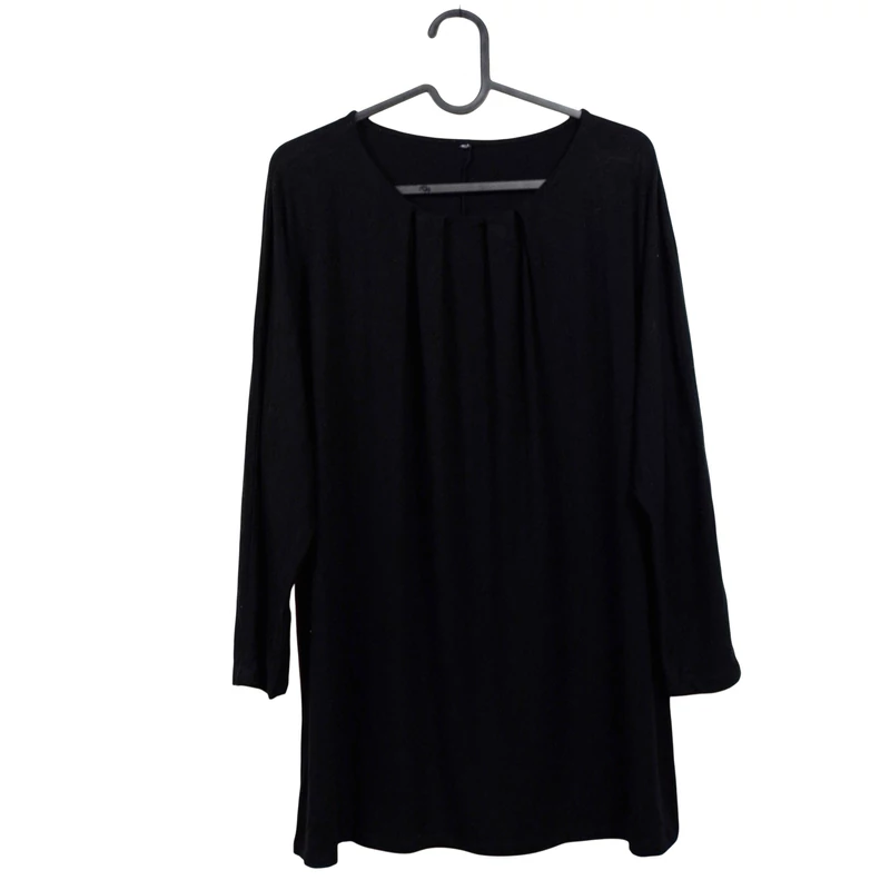 Fekete színű, hosszú ujjú női felső, L méret