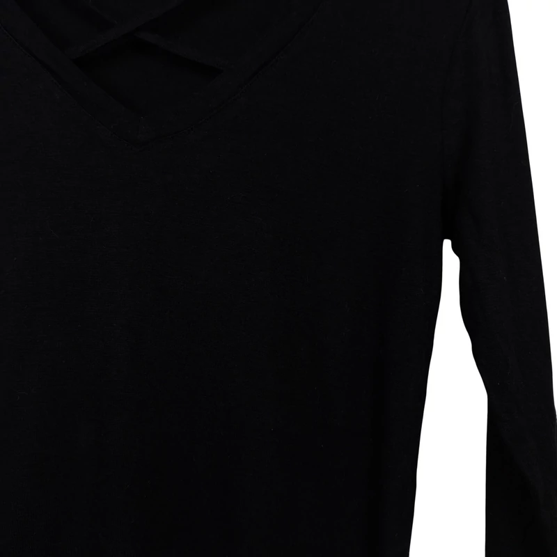 Glitz, fekete színű, hosszú ujjú női felső, S méret